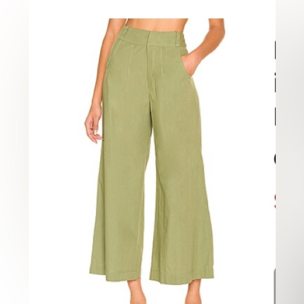 Free People Green Trousers